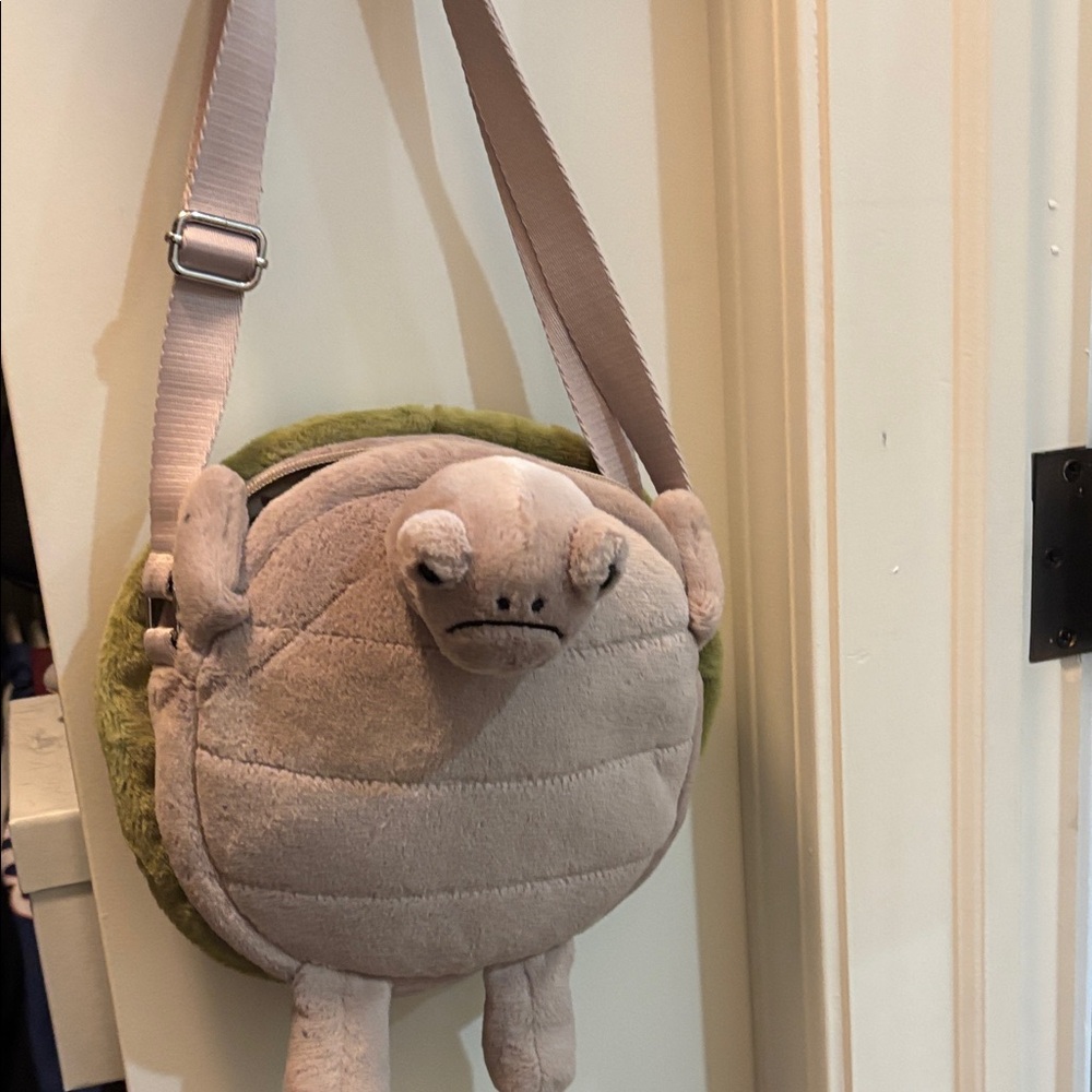 Jelly Cat Cute Turtle Plush Crossbody Bag